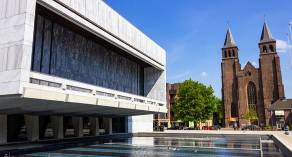 St. Walburgis church and City Hall - Municipality of Arnhem, Netherlands