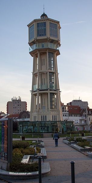 photo of view of Water tower of Siófok, Siófok, Hungary.