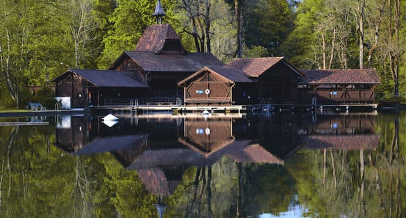 photo of Drei Weieren or three lime trees in St.Gallen, Switzerland.