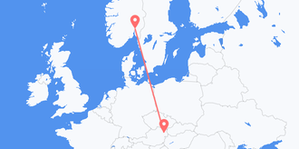 Österreich nach Norwegen