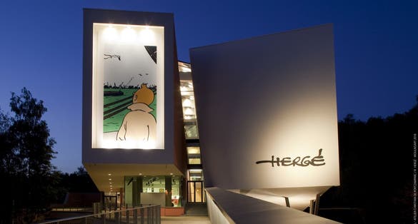 Louvain-la-Neuve, Belgium,  Hergé Museum. Hergé is the author of Tintin