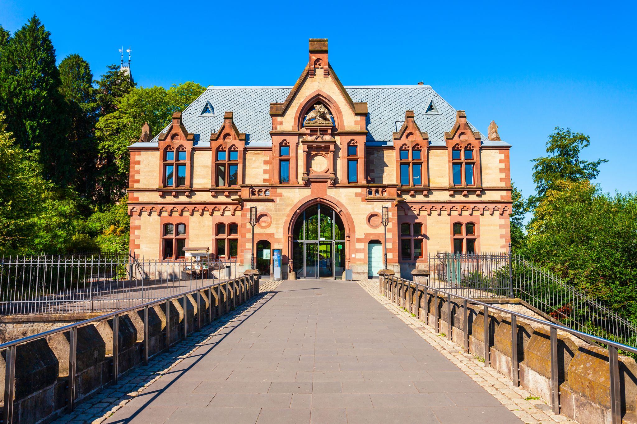 Schloss Drachenburg Castle is a palace in Konigswinter on the Rhine river near the city of Bonn in Germany
