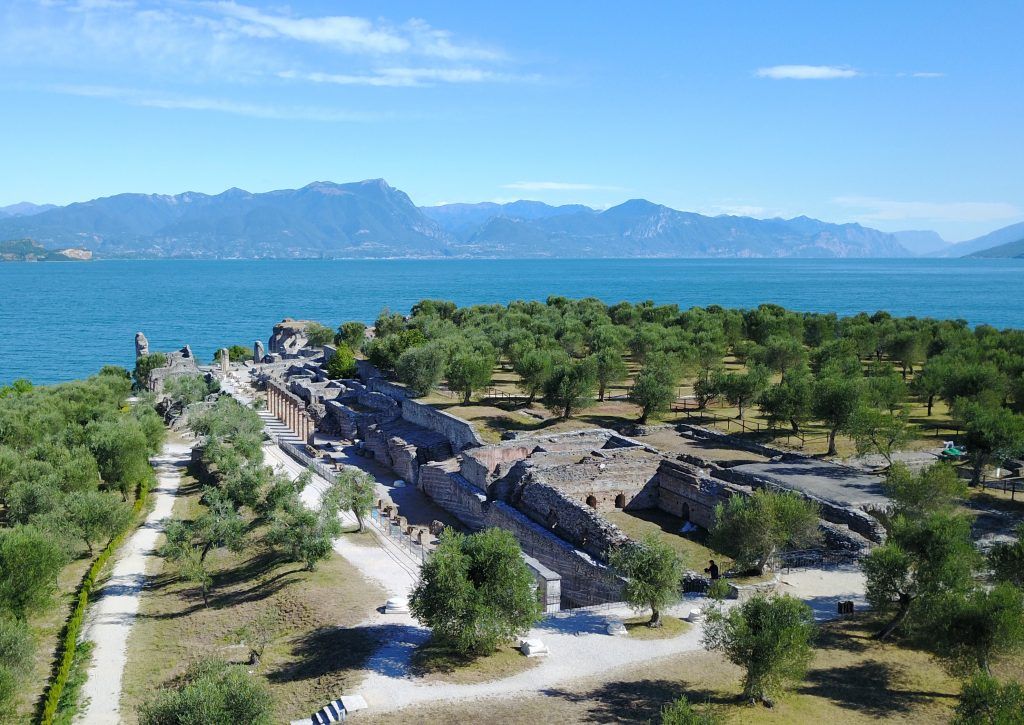 Archaeological site of Grotte di Catullo, Sirmione, Brescia, Lombardy, Italy