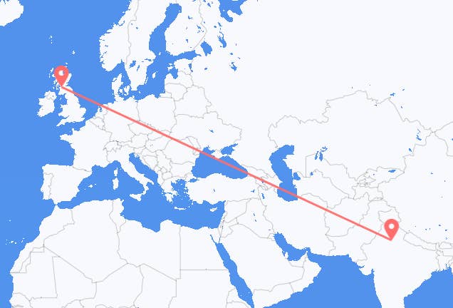 New Delhi to Glasgow