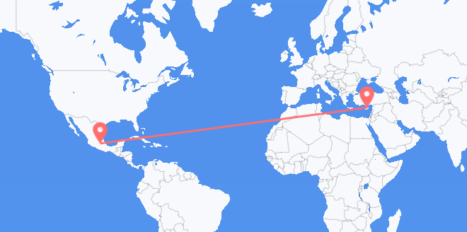 Mexico to Cyprus