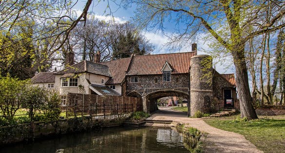 photo of view of Norwich, England.