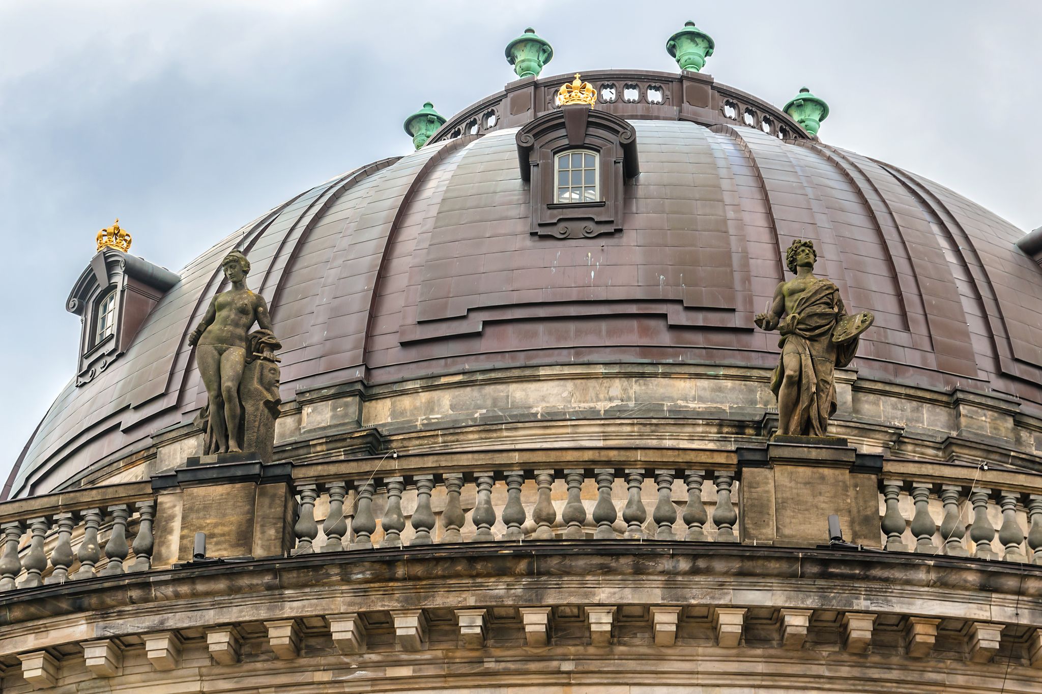 View of Bode Museum (1904) on the Museum Island ("Museumsinsel") in the Mitte district of Berlin. Germany.