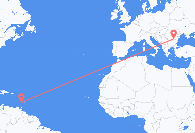 Saint Vincent to Bucharest