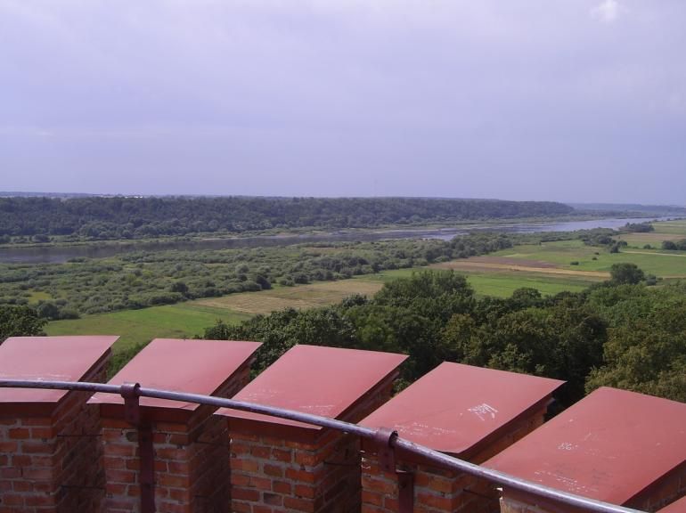 View of Nemunas Valley from the Raudonė Castle.