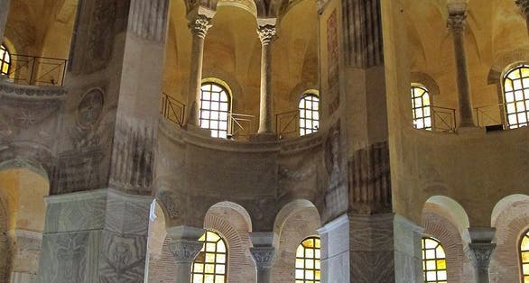 photo of view the interior of San Vitale, Ravenna, Italy.