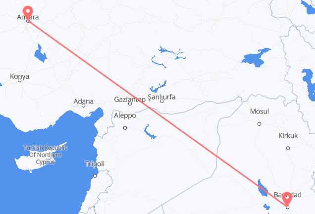 Baghdad to Ankara