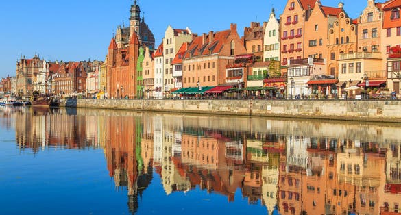  Photo of cityscape of Gdansk in Poland.