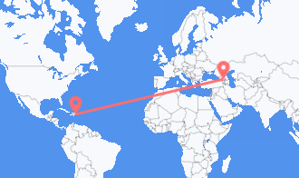 Santo Domingo a Tiflis