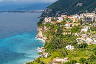 Vico Equense coastline view in Italy
