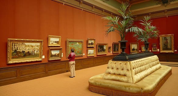 photo of Teylers Museum from inside. Haarlem, Netherlands.