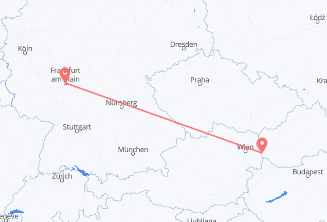 Bratislava to Frankfurt