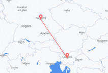 Ljubljana nach Nürnberg