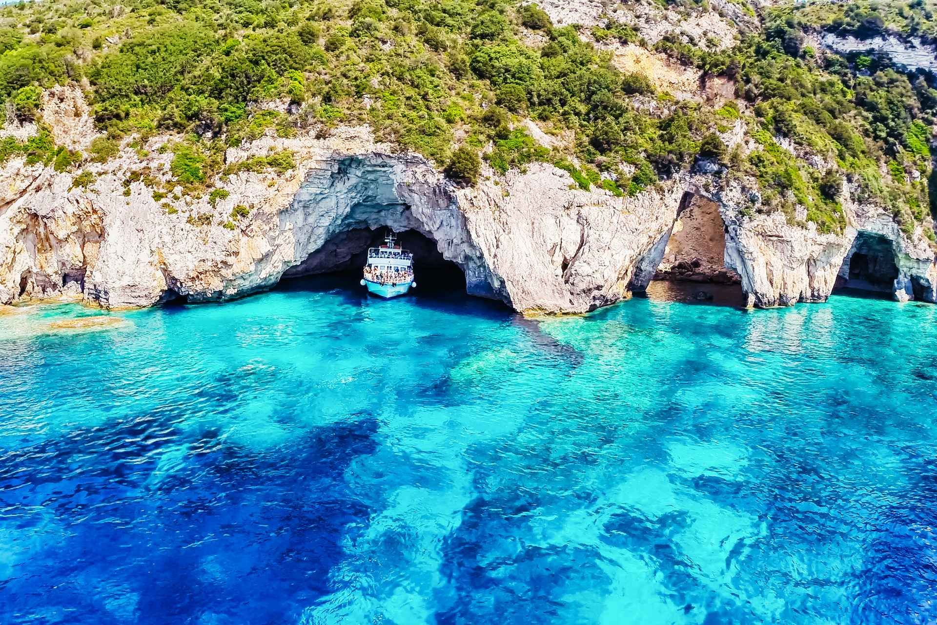 From Corfu: Day Cruise to Paxos, Antipaxos, and Blue Caves