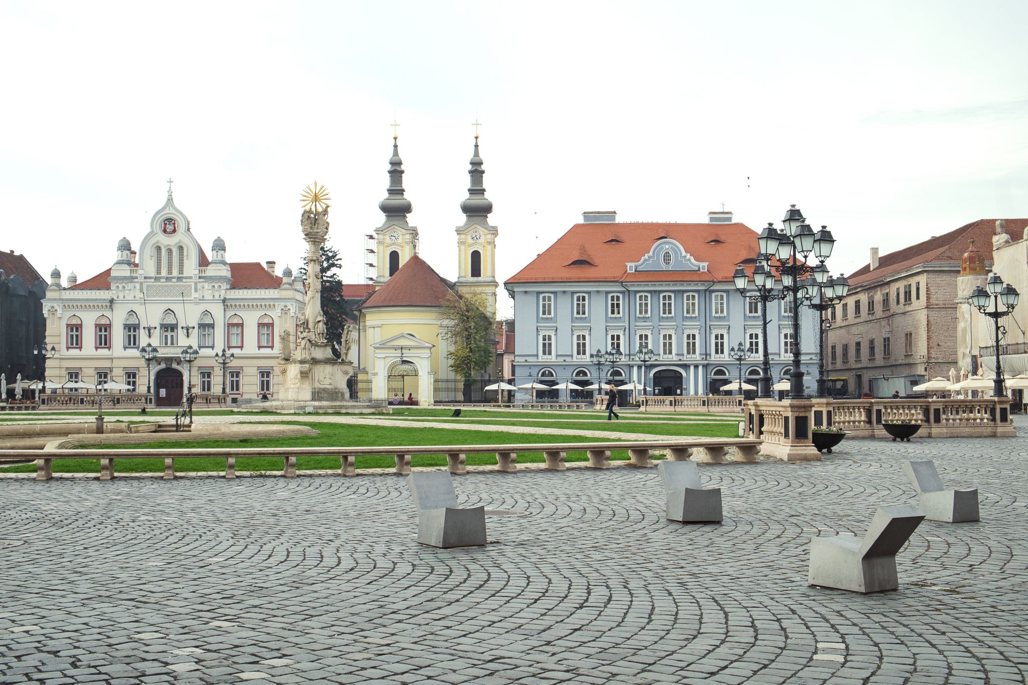 Photo of The city centre of Timisoara, Romania, consists of buildings from the Austrian Empire. The old city consists of several historic areas.