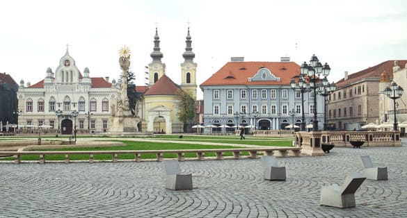Photo of The city centre of Timisoara, Romania, consists of buildings from the Austrian Empire. The old city consists of several historic areas.