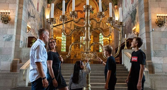 Photo of interior of Viborg ancient cathedral in the middle of Denmark.