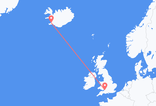 Bristol to Reykjavík