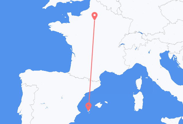 Ibiza to Paris
