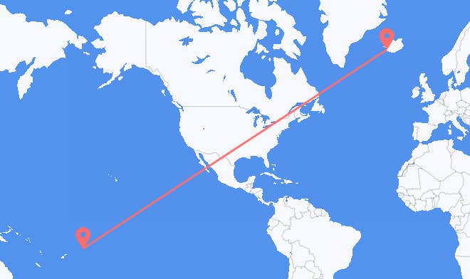 Apia to Reykjavik