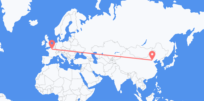 中国 目的地 法国