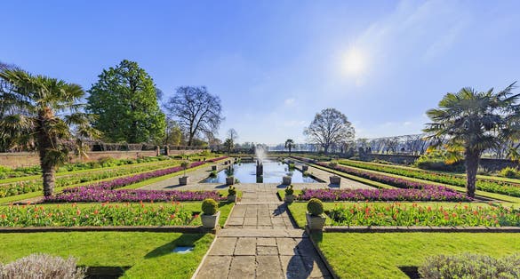 Photo of beautiful landscape around Hyde Park, London, United Kingdom.