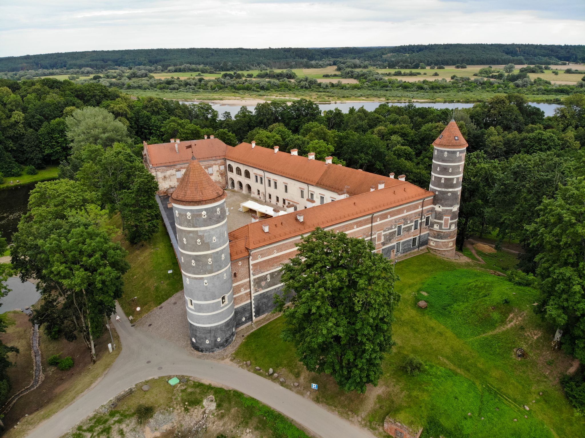 Historical Panemune castle in Vytenai, Jurbarkas district, Lithuania close to Nemunas river
