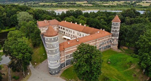 Historical Panemune castle in Vytenai, Jurbarkas district, Lithuania close to Nemunas river