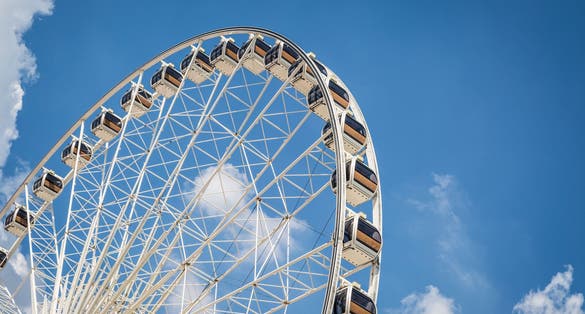 Photo of beautiful shot of a close up to London Eye ,London, UK.