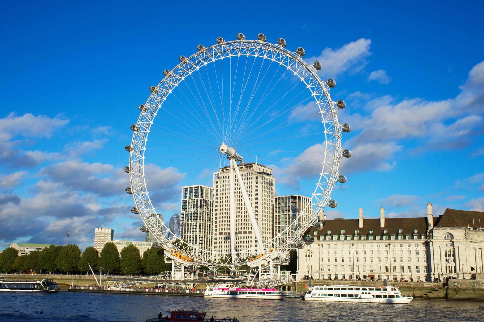 Photo of beautiful shot of London Eye and River Thames ,London, UK.