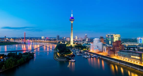 photo of view of  City of Düsseldorf, Germany.