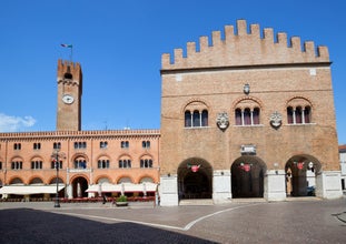 Treviso in Italy / view of the marketplace