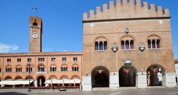 Treviso in Italy / view of the marketplace