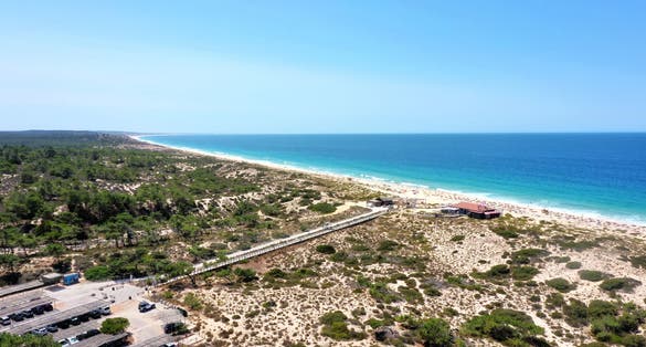 Photo of amazing view of beach in the middle of Grandola, Portugal.