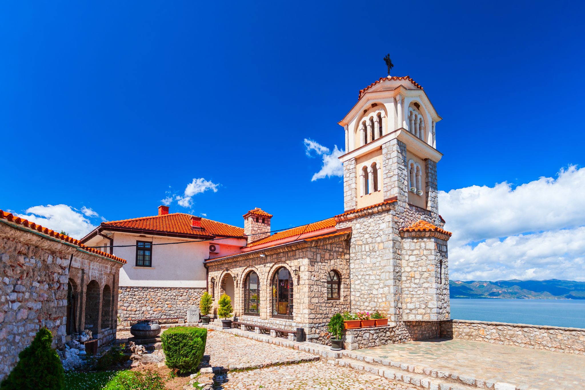 Photo of Monastery of Saint Naum or Sveti Naum is an eastern orthodox monastery near Ohrid city in North Macedonia.