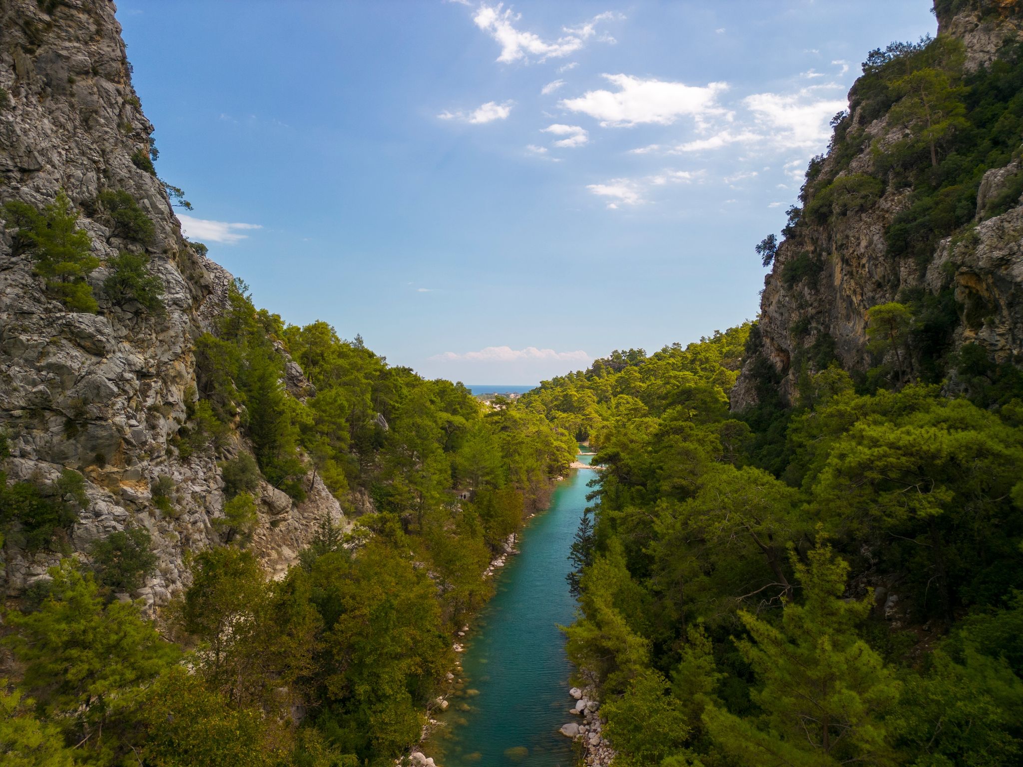 photo of aerial view of Göynük Canyon in Antalya, Turkey.