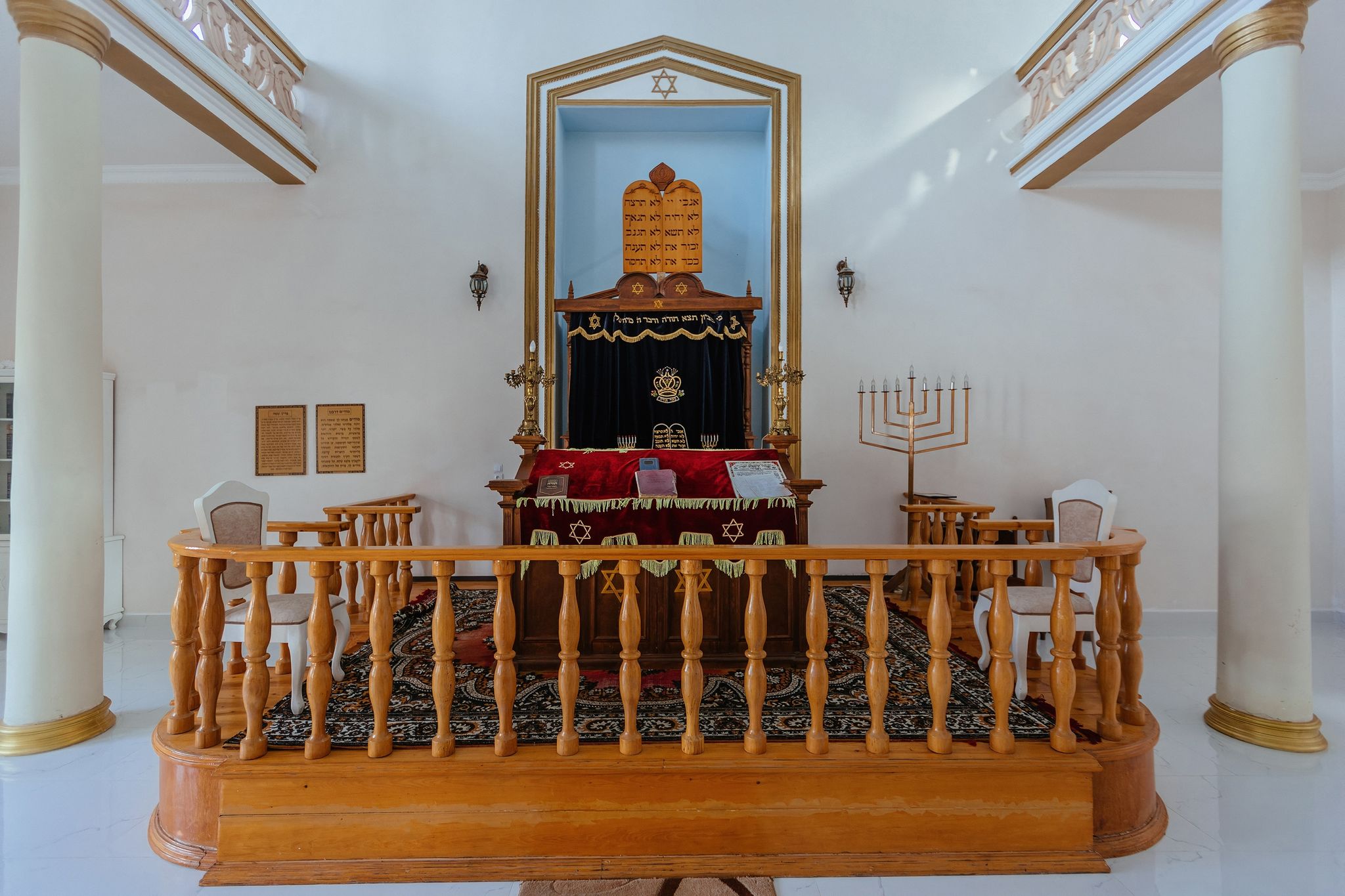 Photo of Interior of synagogue in Batumi, Georgia.