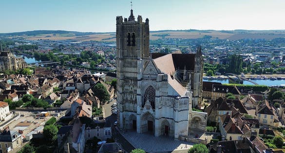 photo of Saint-Etienne's Cathedral, Cathédrale Saint-Étienne Auxerre France europe