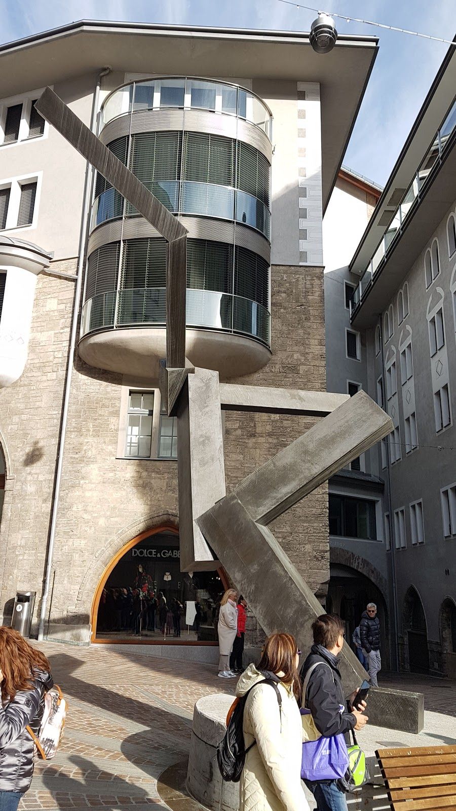 Leaning Tower of St. Moritz, Sankt Moritz, Maloja, Grisons, Switzerland