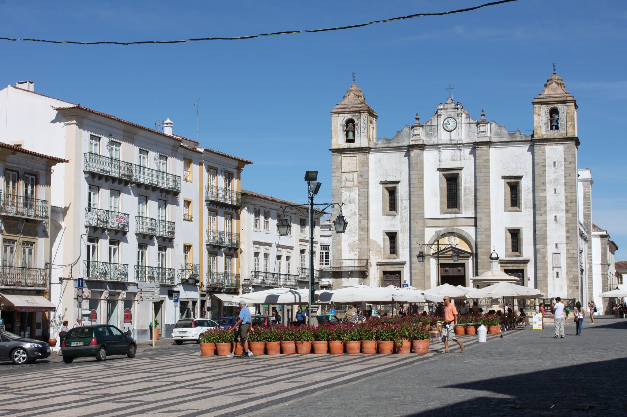 Evora, Portugal;Giraldo Square (Praça do Giraldo) in Evora, World Heritage City by Unesco, Portugal