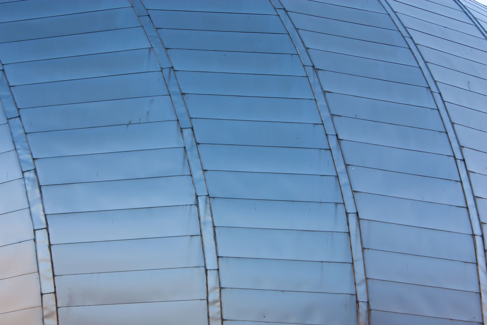 Photo of Architectural detail of Glasgow Science Center, Scotland.