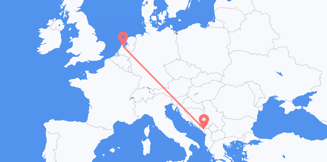 frá Svartfjallalandi til Hollands