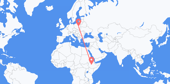 Ethiopia to Poland
