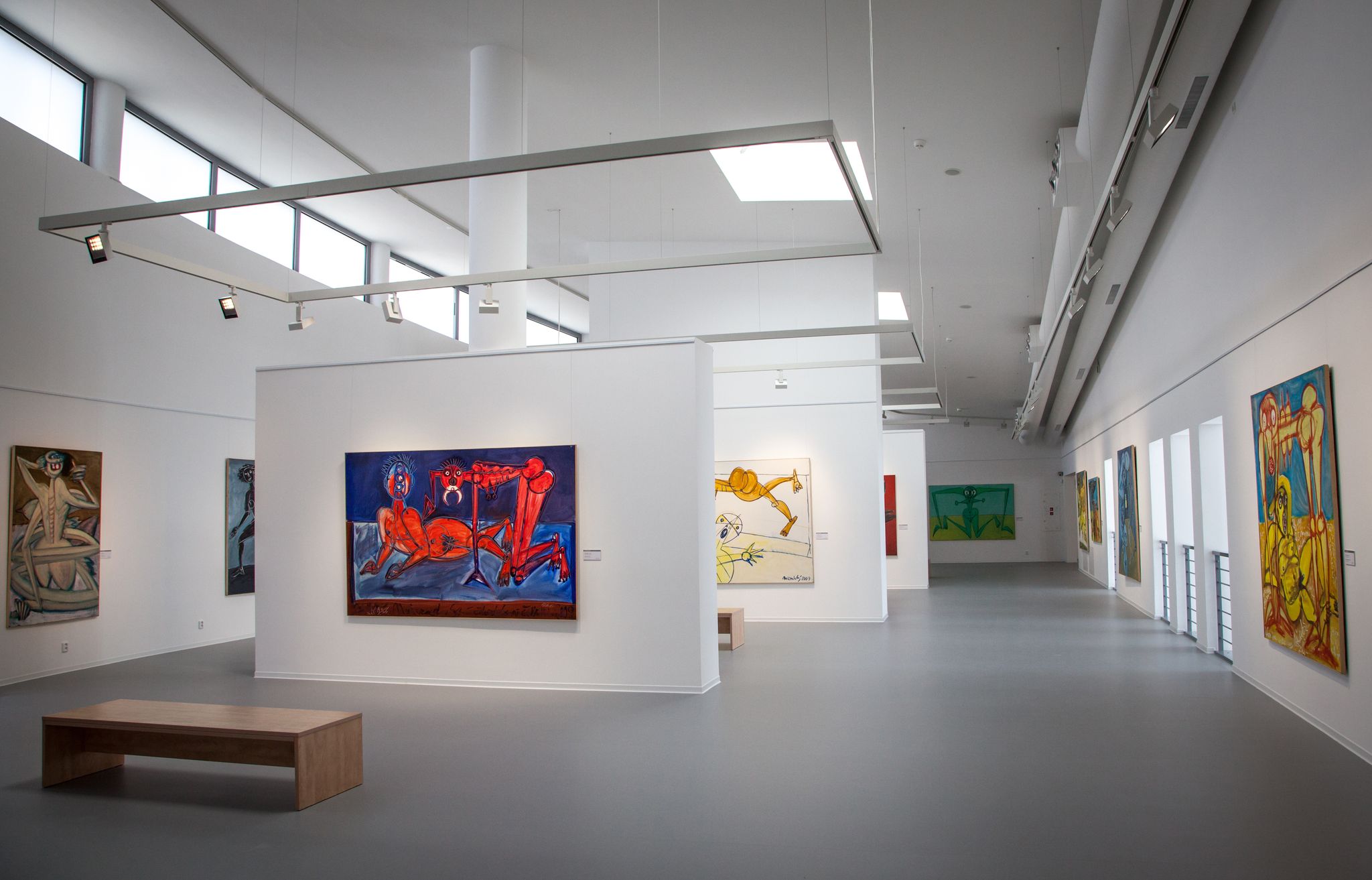 Interior of museum Danubiana in city Bratislava