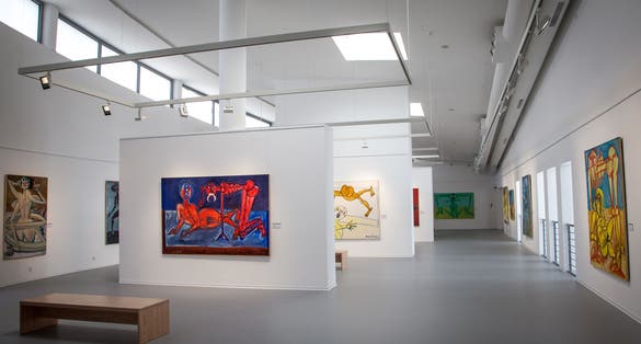 Interior of museum Danubiana in city Bratislava