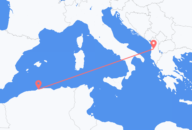 Algiers to Tirana